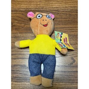 Arthur Aardvark Plush PBS Kids Marc Brown Yellow Sweater Stuffed Animal Toy NWT